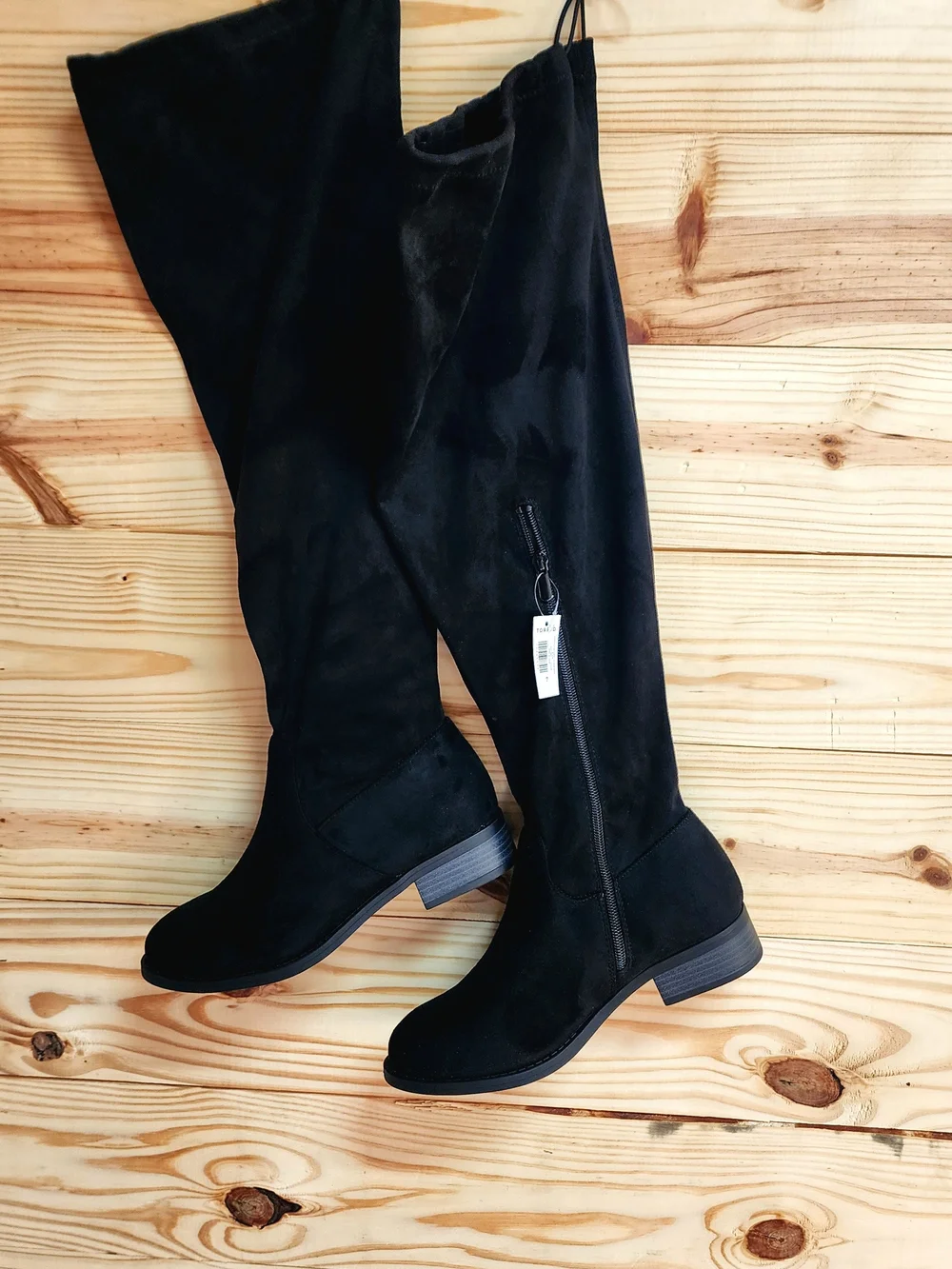 torrid Black Suede Over-the-Knee Boots Size 7